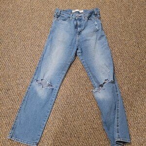 Levi Strauss Ripped Jeans High Rise Straight